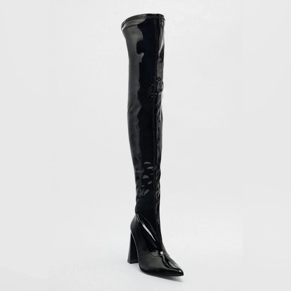 ZARA HIGH HEEL OVER THE KNEE BOOTS